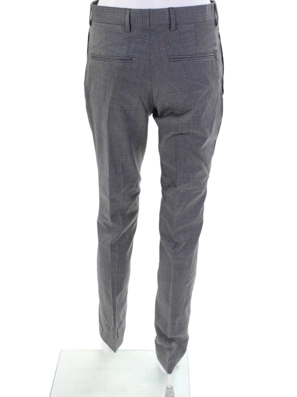 The Kooples Women’s Gray Micro-Houndstooth Slim Dress Pants - Picture 3 of 5